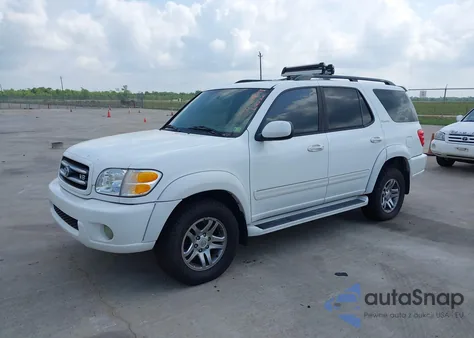 2004 Toyota Sequoia Limited V8 z USA, uszkodzony, nr VIN 5TDBT48A24S228444